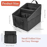 URAQT Car Organizer Front Back Seat Waterproof Oxford Portable 4 Drink Pockets view 2