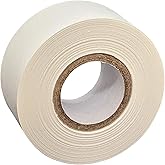 USA Made White Lab Labeling Tape Clean Remove, 500" Length x 1" Width, 1 Inch Core for Color Coding and Marking [1 Roll]