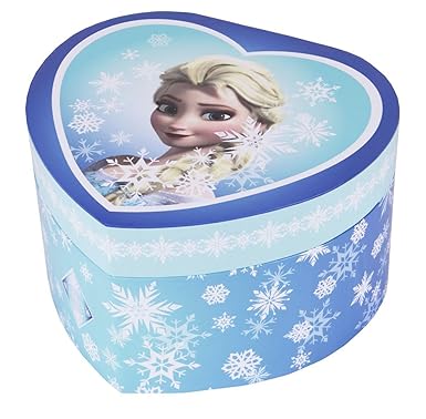 Trousselier TROUS30430 Schmuckdose Spieluhr'Frozen Eiskönigin Elsa' in Form eines Herzens