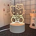 3D Cartoon LED Desk Lamp - 3 Color Change Decor Night Light, Kawaii Acrylic Sleep Light for Women, Teens, Boys, Girls