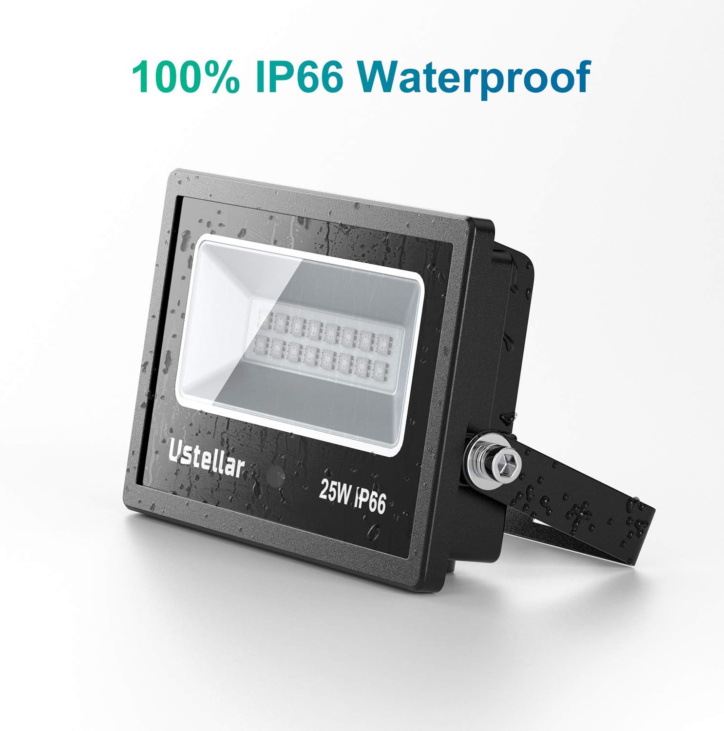 Ustellar 4 Pack 25W RGB LED Flood Lights Color Changing Indoor Outdoor Floodlights Dimmable Party Uplighting Landscape led Wall Wash Halloween Christmas Decoration Uplight Spotlight Stage Lighting: Home Improvement