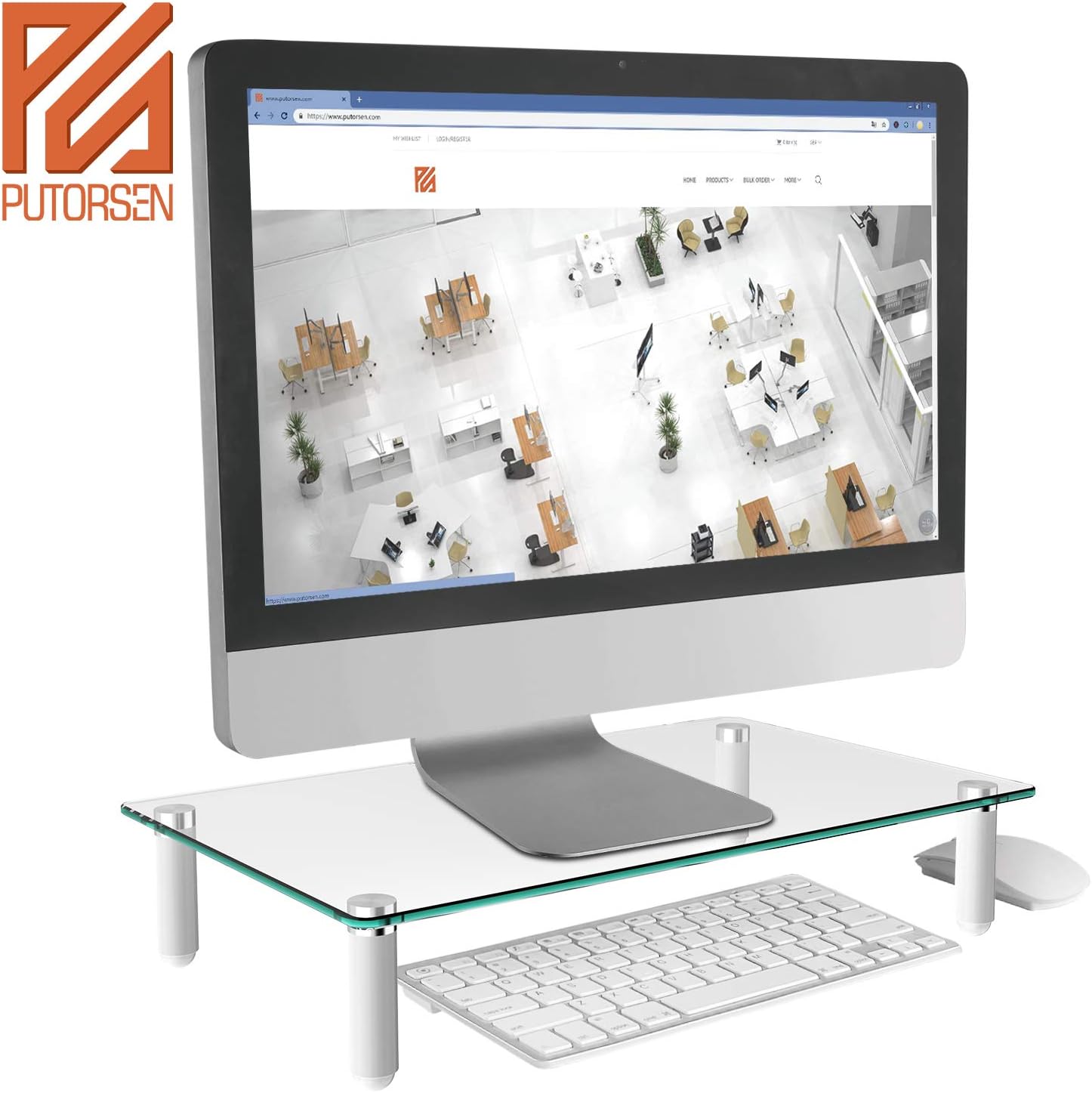 PUTORSEN® Monitor Stand Riser for Computer, Laptop Amazon.co.uk