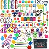 Amy&Benton 120PCS Classroom Treasure Box Prizes Kids Birthday Party Favors Goody Bag Fillers Kid Carnival Prizes Box Toys Ass