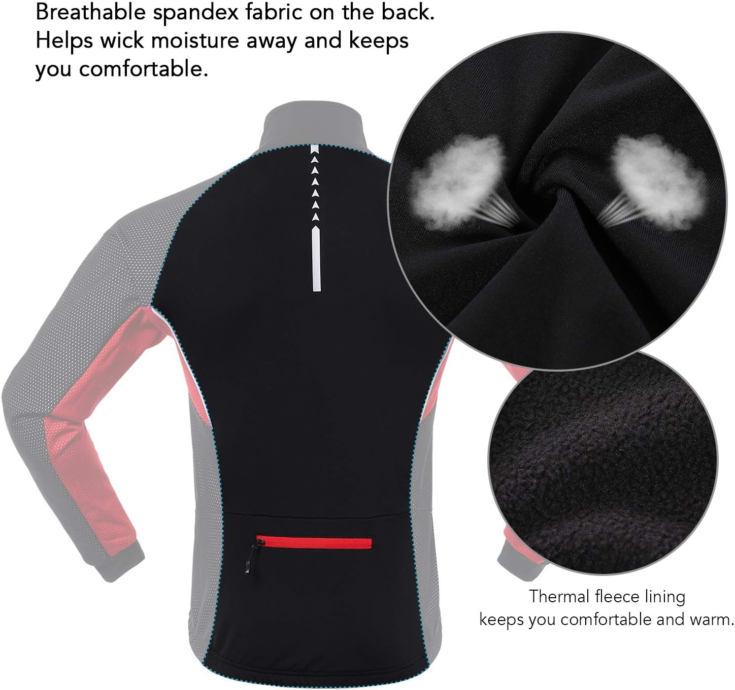 Lixada Men Cycling Clothing Set Winter Long Sleeve Windproof Bicycle Jersey with Pants Outdoor Cycling Running Sports Jacket Activewear: Sports & Outdoors