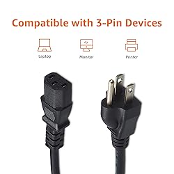 Amazon Basics Computer Monitor TV Replacement Power