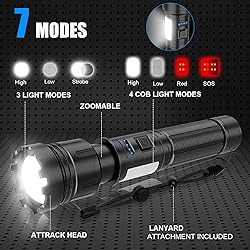 iToncs LED Flashlight Rechargeable, 3500 Lumens