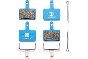 Dymoece 2 Pairs Bicycle Disc Brake Pads for Shimano Deore Tektro TRP(Resin,Semi-Metallic,Sintered Metal) SCP-S