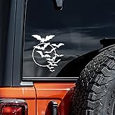 Flying Bats Decal Vinyl Sticker Auto Car Truck Wall Laptop | White | 4