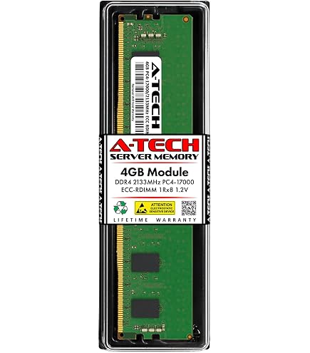 A-Tech 16GB DDR4 2133MHz PC4-17000 ECC RDIMM 2Rx8 Dual Rank 1.2V