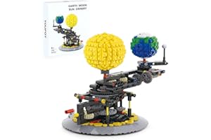 MILLIONSPRING Solar System Model Sun and Earth and Moon in Orbit Building Sets Educational Mechanically Rotating Creative Building Blocks Set Classroom Kid's Brain-Inspired Toys,New 2021（471pcs）