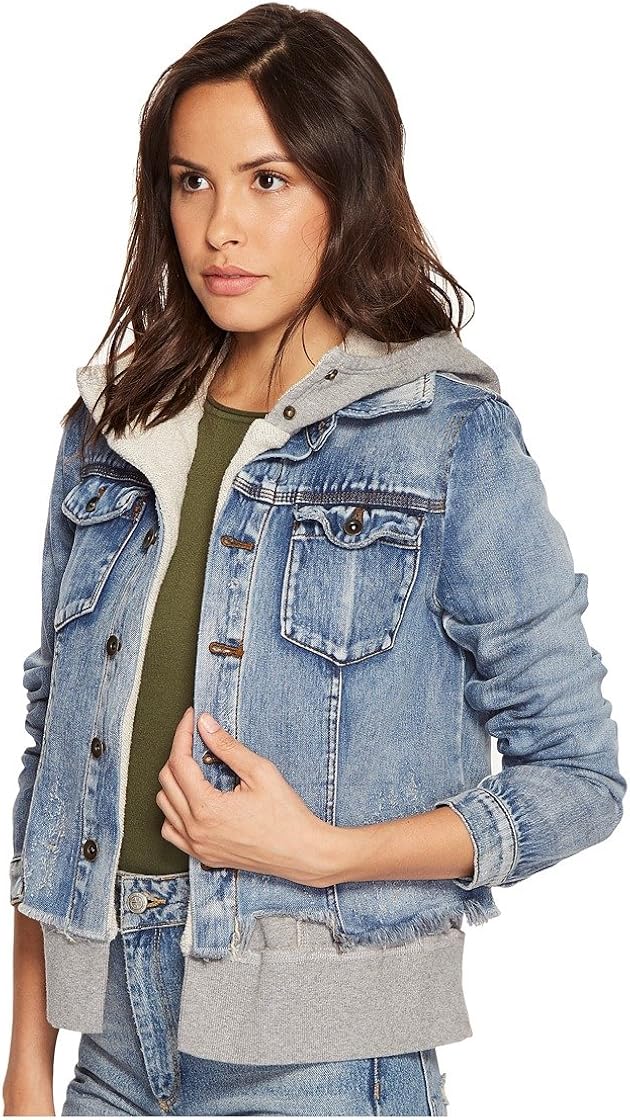 Free People Double Weave Denim Jacket 