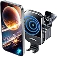 Wireless Car Charger, Phone Mount Holder 15W Fast Charging Auto Clamping Car Charger, Stick on The Dashboard for iPhone 14 13