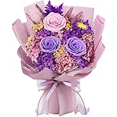 Flowers for Delivery Prime Preserved Flowers Bouquets That Last 3-5 Years Real Forever Flowers Rose Bouquet for Mom Women Grandma Wife Friends Birthday Valentines Day Gifts for Her