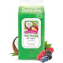Amazon.com: TropiClean Dog Wipes for Paws, Butt, Face, and Body ...
