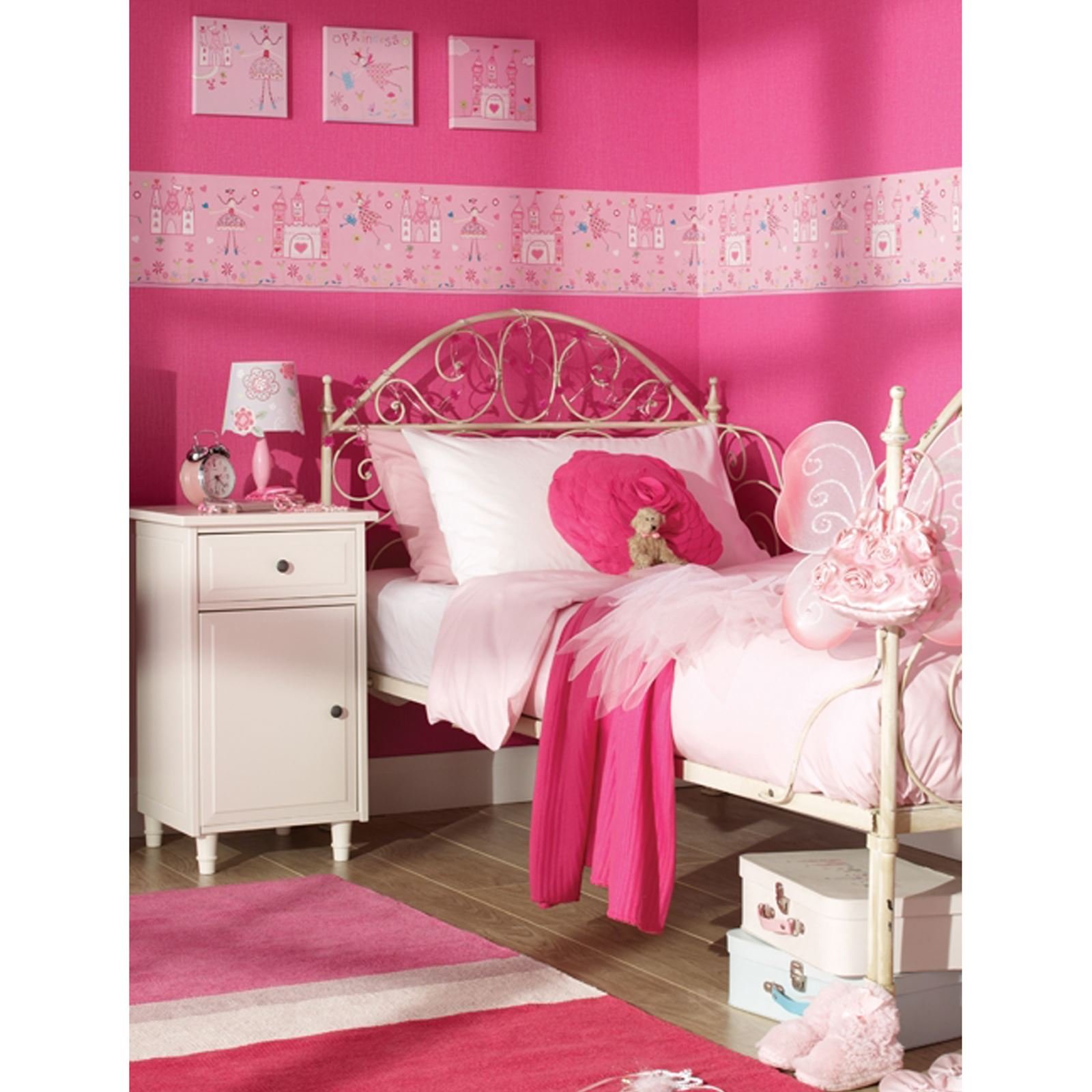 Arthouse 618001 Princess Frieze, Pink, 23 cm x 2.5 m