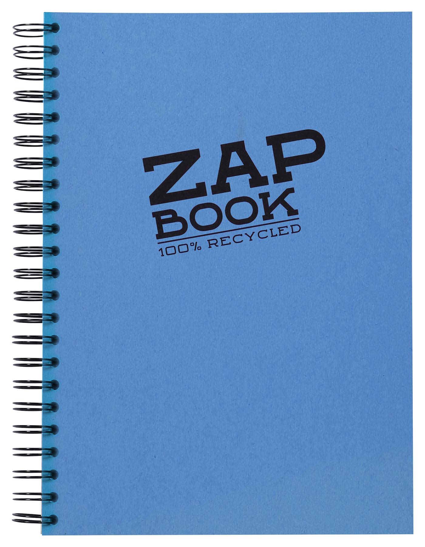 Clairefontaine - Ref 8354C - Recycled Zap Book (160 Pages) - A4 (297 x 210mm) Size, Recycled 80gsm Paper, Acid Free, pH Neutral - Assorted Bright Colours (Pack of 5)
