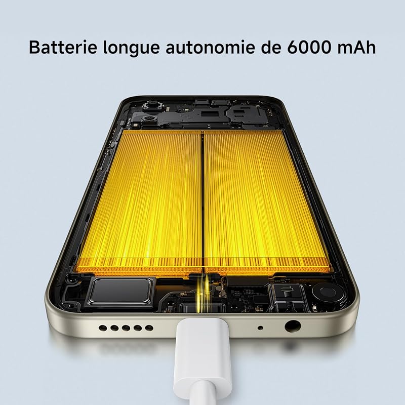 POCO C81 Pro Smartphone 4+256 Go Batterie 6000mAh - Noir