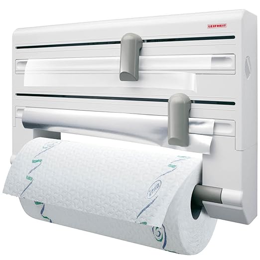 Leifheit Parat WallMounted Foil, Cling Film and Kitchen Roll Holder