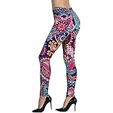 Ndoobiy Printed Leggings Basic Workout Yoga Pants Buttery Smooth Womens Leggings
