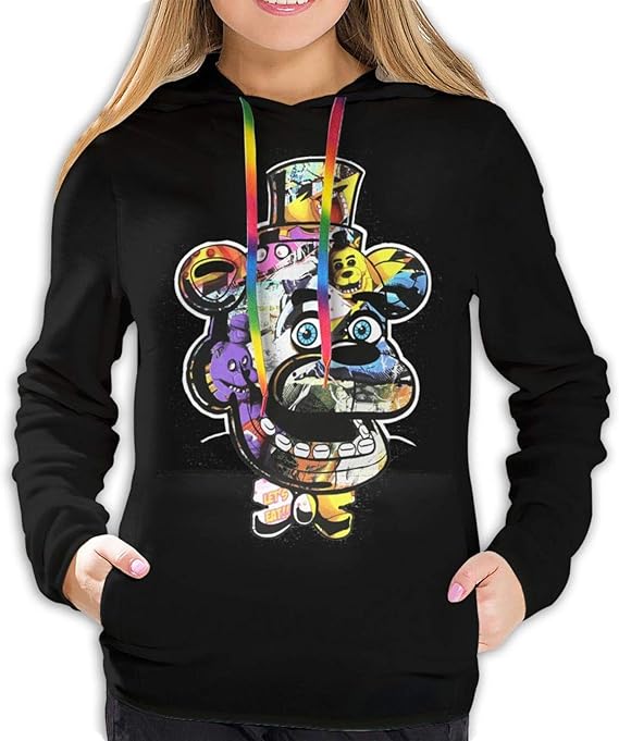 Mojikoma Sudadera con Capucha Estampada para Mujer Pullover Cuerda de