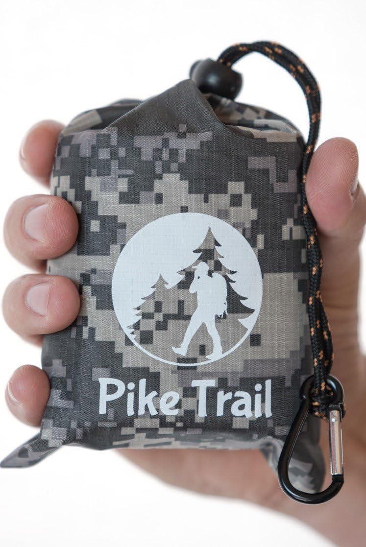 Pike Trail Pocket Blanket – Waterproof, Lightweight and Durable Tarpaulin for Outdoors – 152 x 142cm