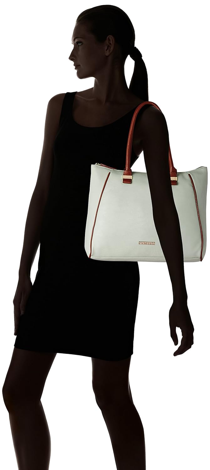 caprese women's sheeba satchel (light grey)