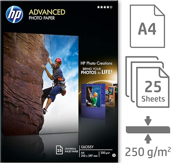 PDF HP Advanced Glossy Photo Paper A4, Q5456A InkJet PDF Télécharger