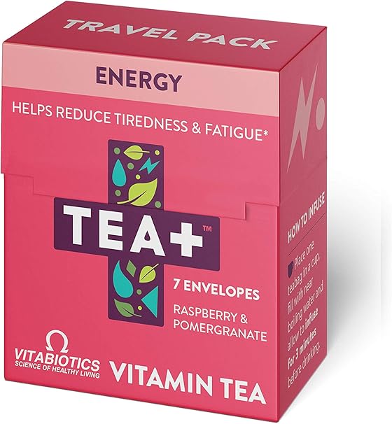 Tea Plus ( Tea + ) Energy Boost Green Tea Vitamin B12 B6 Supplement