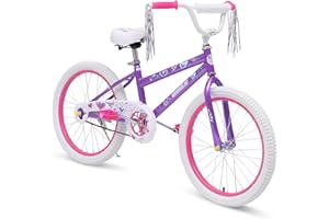 Fujampe Girls Bike 18-20 Inch Kids Bike with Removable Training Wheels, Adjustable Seat, Children's Bicycle for Boys Girls Ages 4-14 Years