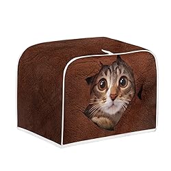 Doojoayie Cat in Wall 4 Slice Toaster Cover Toaster