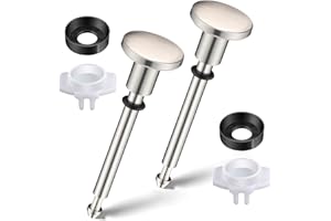 Enhon 2 Set Tub Spout Diverter Repair Kit, Includes 2 x Diverter Valve Stems, 2 x Cup Seals and 2 x Gates, Bathroom Shower Bathtub Leaky Faucet Repair Replacement Parts(Brushed Nickel,Classic)