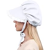 C-ZOFEK Women's Colonial Cap Medieval Bonnet Hat for Christmas Cosplay Headwear