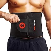 ActiveGear Premium Waist Trimmer & Trainer Belt for Men and Women - Sweat-Enhancing Slimming Wrap for Stomach, Adjustable Fit
