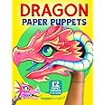 Dragon Paper Puppets: 12 puppet templates to color & create (Happythought craft workbooks)