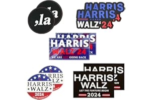 YREFDMO 10 Packs Kamala Harris for President Sticker, Harris Walz 2024 Stickers,Kamala Harris Bumper Sticker,We are Not Going Back