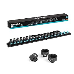 DURATECH 3/8" Drive Stubby Impact Socket Set, Low