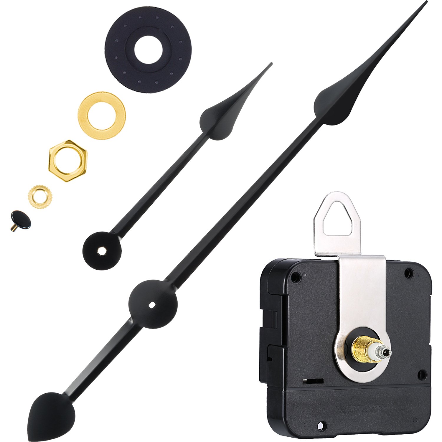 High Torque Clock Movement Mechanism with 270 mm/ 10.6 Inch Big Clock Hands (Shaft Length 4/5 Inch/ 20 mm)