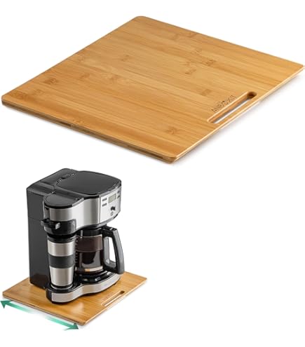 Ibyx Plateau Coulissant Élégant Pour Votre Cafetière Et