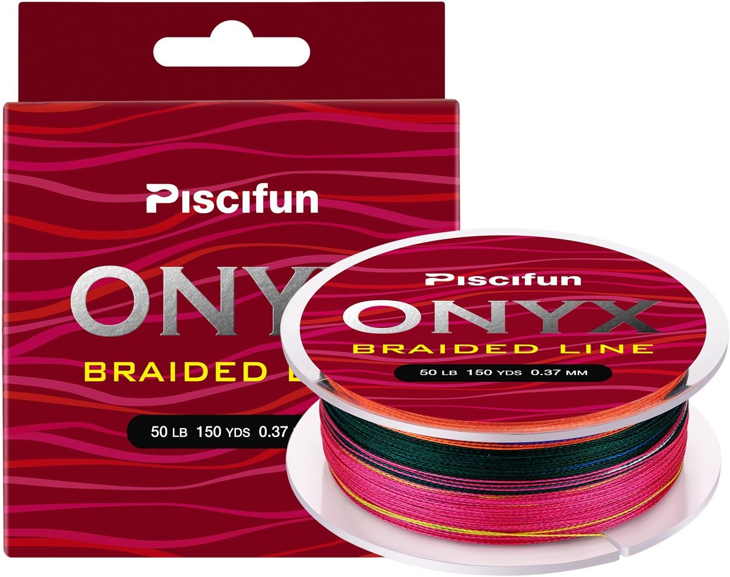 Piscifun Onyx Braided Fishing Line 6lb-150lb Superline Abrasion Resistant Braided Lines Super Strong High Performance PE Fishing Lines