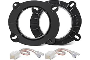 NuIth 6.5 Inch Front Door Speaker Bracket Adapter W/Wiring Harness for 2018-2023 Toyota Camry/Avalon/Highlander/Sienna Speake