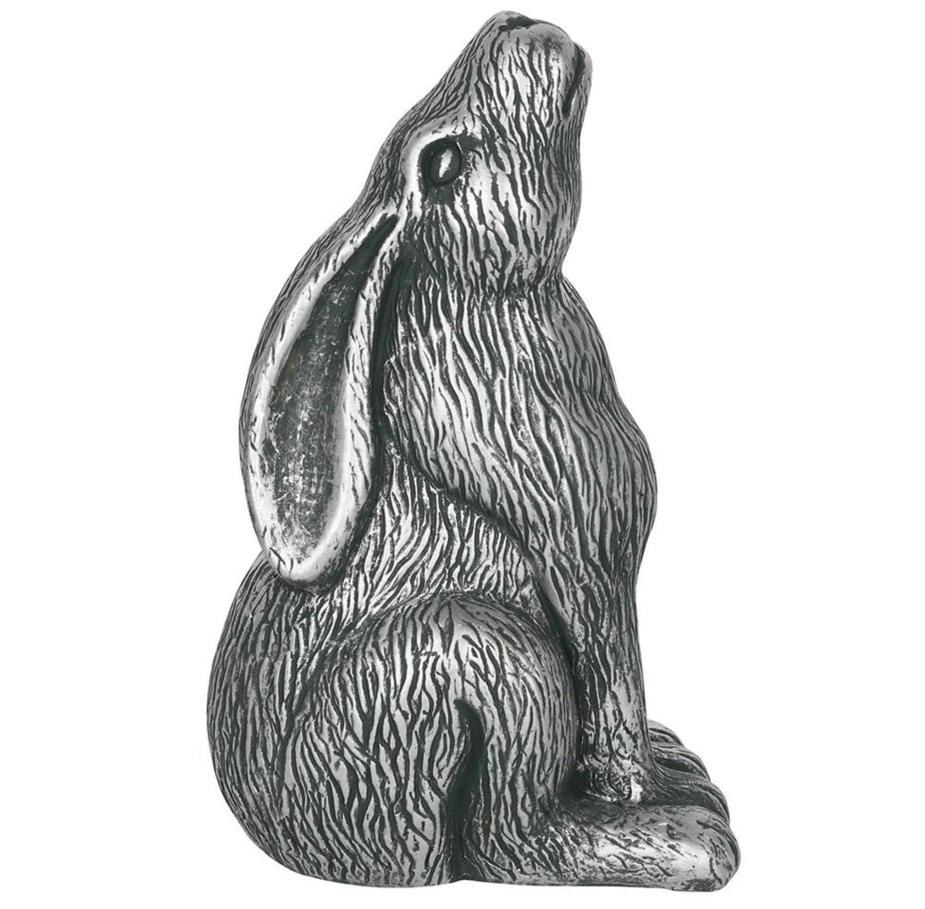Garden Ornament | Moon-Gazing Silver Hare | H31cm x W20cm x D13cm | pack of 1