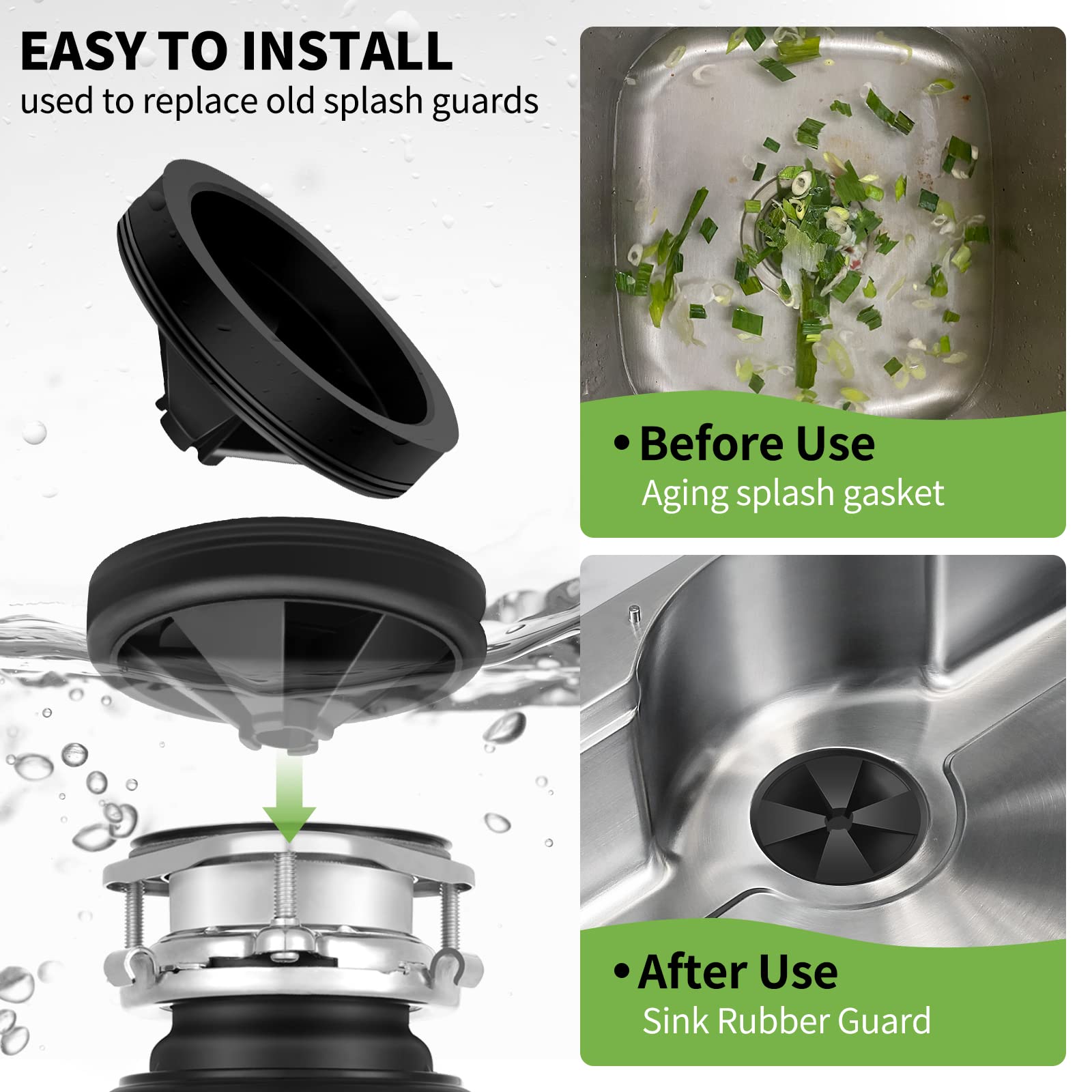 Garbage Disposal Splash Guards 3 1/8