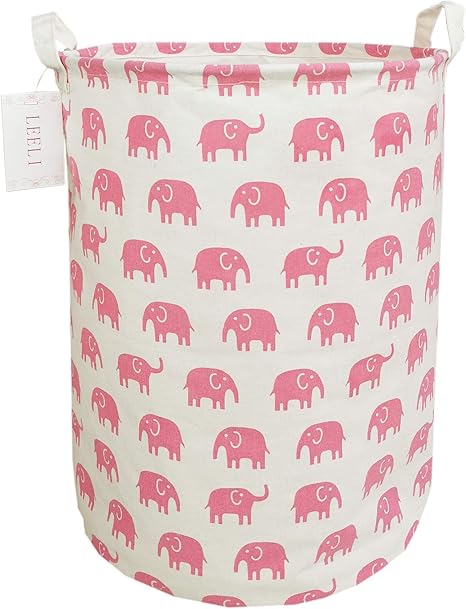 pink hamper for nursery