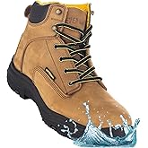 EVERBOOTS ULTRA DRY Men's Waterproof Hiking Work Boots, Lightweight Ultility Leather Shoes, Water Proof Tactical Military Outdoor Ankle Mens Boot for Construction, Roofing, Hunting, Winter Trails