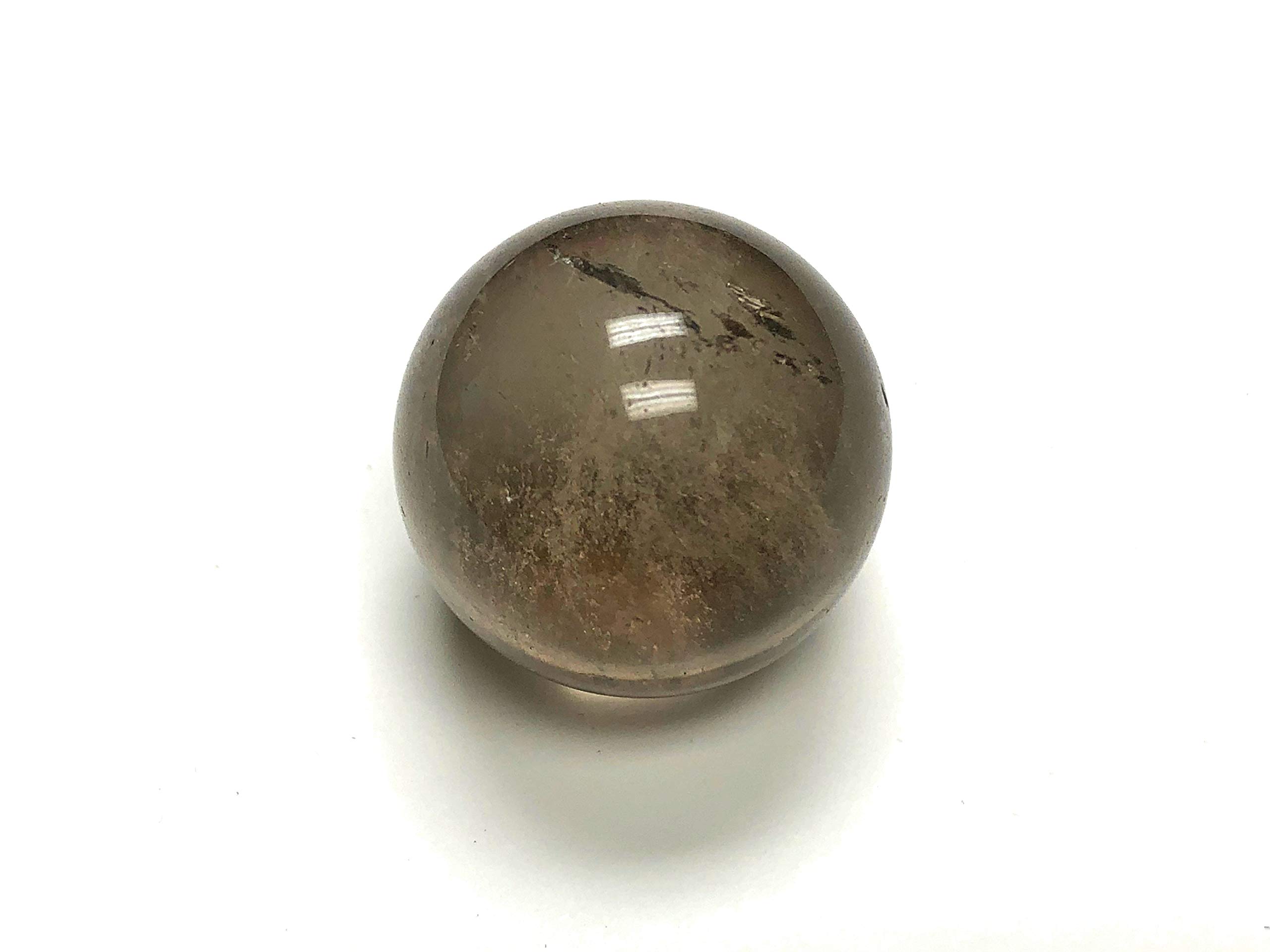 Zentron Crystal Collection: 25 MM Smoky Quartz Sphere with Velvet Bag