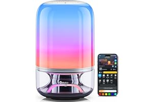 Govee Table Lamp 2 Pro x Sound by JBL, Smart Cordless Table Lamp with Speaker, Music-Light Sync, 16 Music Modes & 100+ Scene Modes, Work with Matter, DIY Customized Rechargeable Desk Lamp for Bedroom
