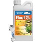 Monterey Florel Plant Growth Regulator Bundled with Measuring Spoon - Fruit Tree Spray - Florel Fruit Eliminator Spray for Trees - 1 Pint