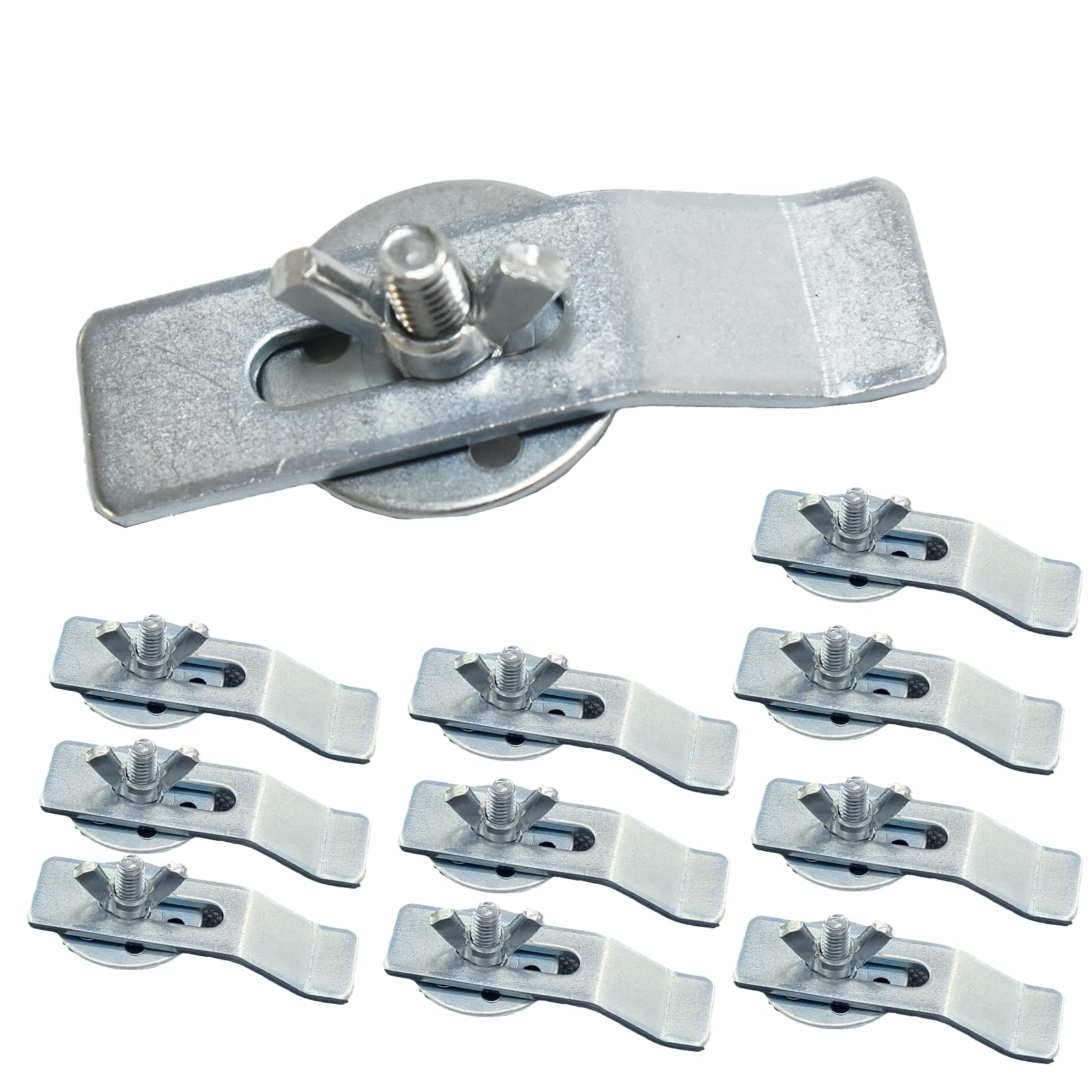 Photo 1 of 10 Pack Sink Clips for Bathroom Undermount Sink Clips for Kitchen Sink Clips Fastener Support Sinks Wash-basin Support Clip for Kitchen or Bathroom Sink (Silver)