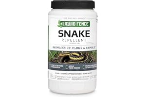 Liquid Fence Snake Repellent Granules, Safe Around Kids and Pets When Used & Stored as Directed, Keep Snakes Out of Garden, Patio and Backyard, 2 lb