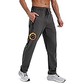 ZITY Mens Fleece Joggers Warm Winter Sweatpants with Zipper Pockets Workout Running Athletic Pants